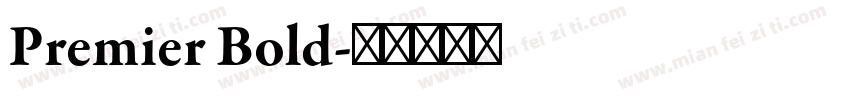 Premier Bold字体转换